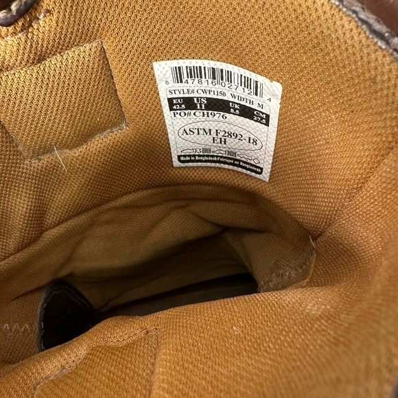 Carhartt Sz 11 Women Wellington Soft Toe Work Boots CWP1250 Waterproof Leather - Picture 8 of 8